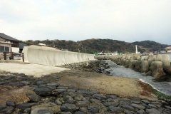 福岡県 相島漁港 波返設置工事